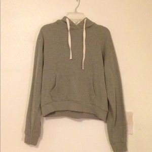 Gray loose fitting hoodie